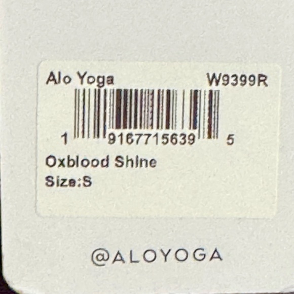 NWT Alo Wild Thing Bra Oxblood Shine - Picture 3 of 4